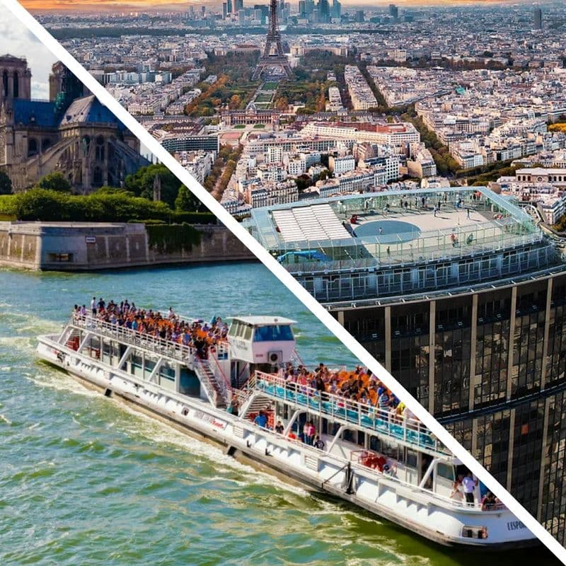 Billet Tour Montparnasse + Croisière sur la Seine avec les Bateaux Mouches