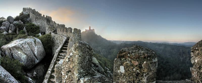 Billet Château des Maures de Sintra : Billet d'entrée + Guide audio optionnel