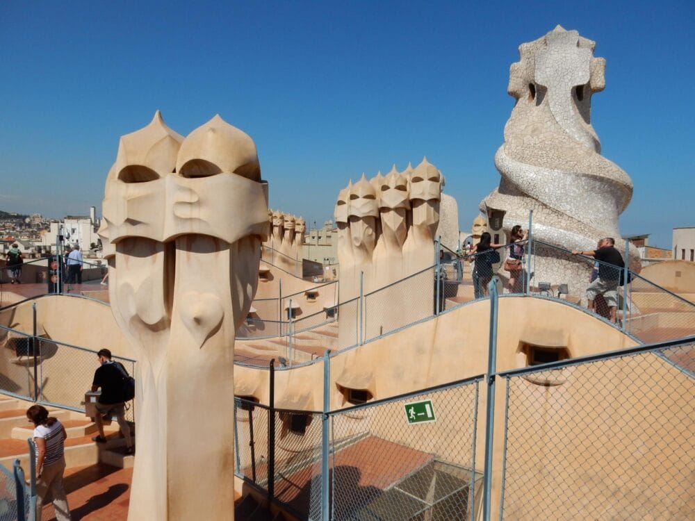 Toit de la Casa Milà