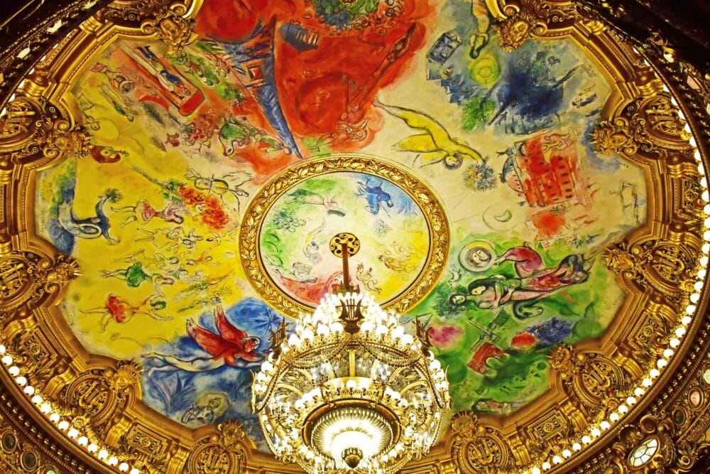 Plafond Chagall à l'Opéra Garnier
